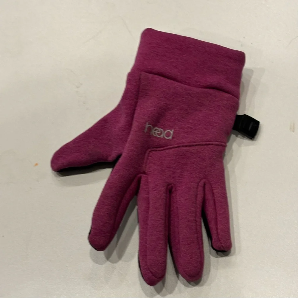 Head kids pink touchscreen gloves size M